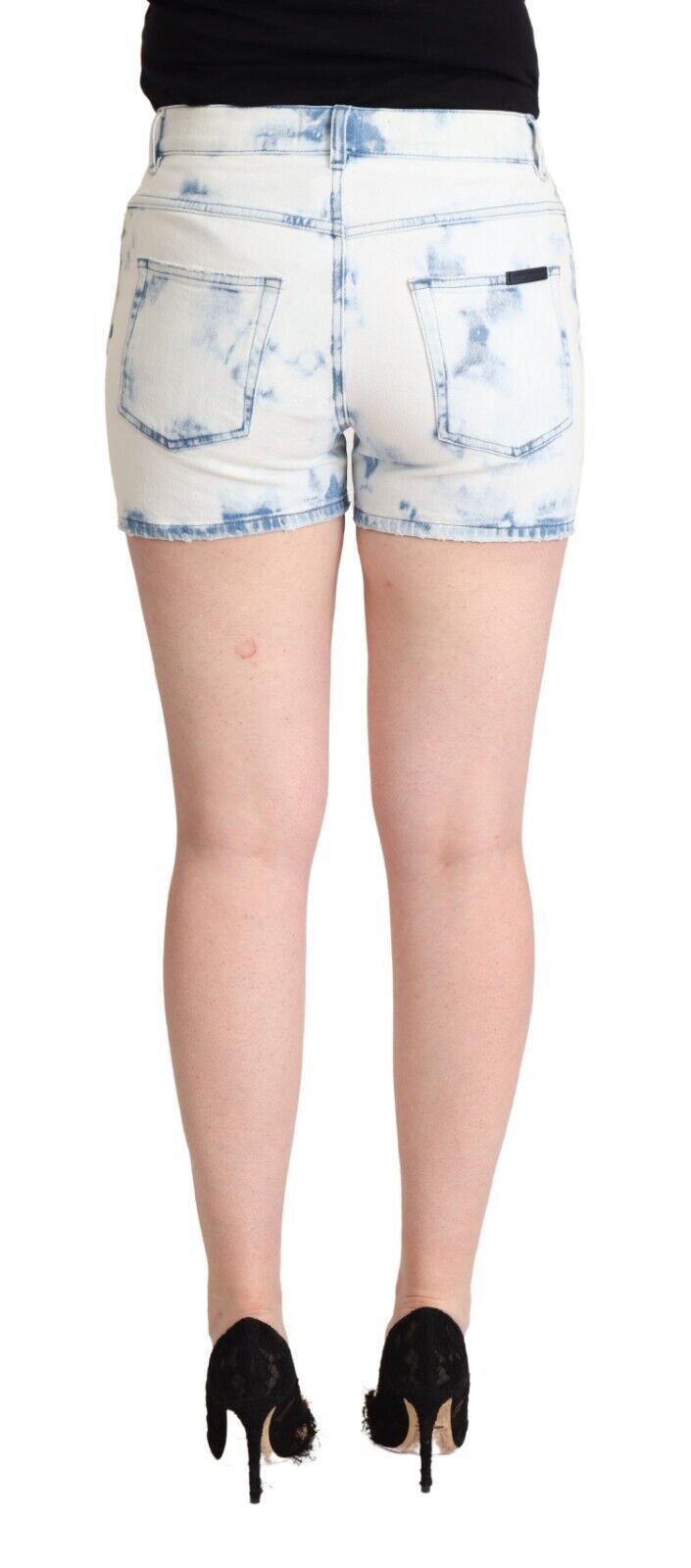 Dolce & Gabbana Schicke Mid-Waisted Shorts aus weißem Denim