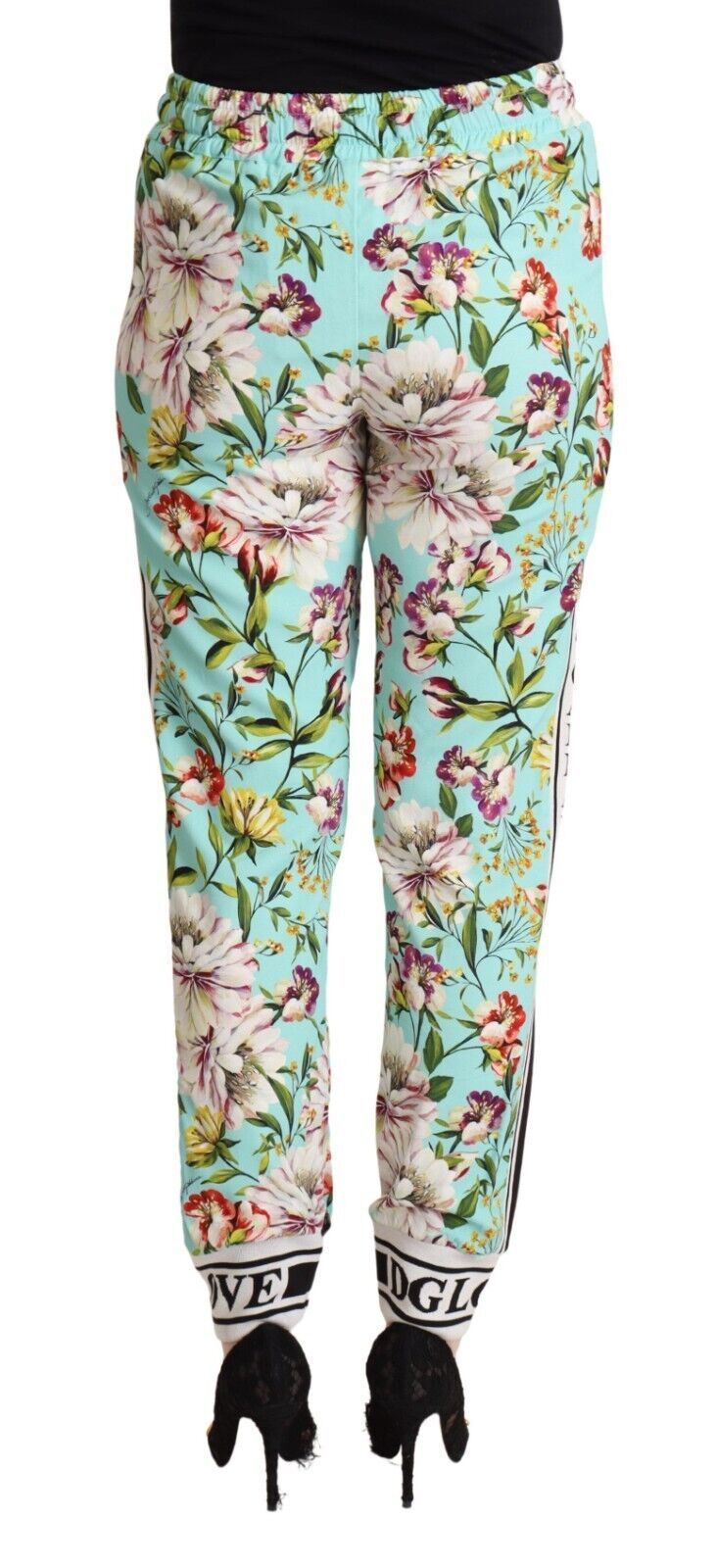 Dolce & Gabbana Florale Jogginghose aus Viskose in Grün