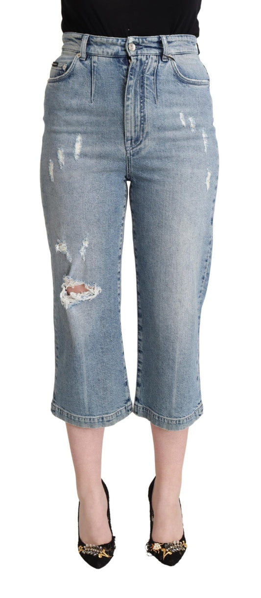 Dolce &amp; Gabbana Chic Capri Cropped Denim Jeans