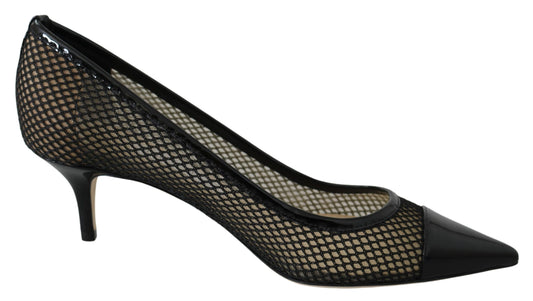 Jimmy Choo Schicke spitze Pumps aus Lackmaschee