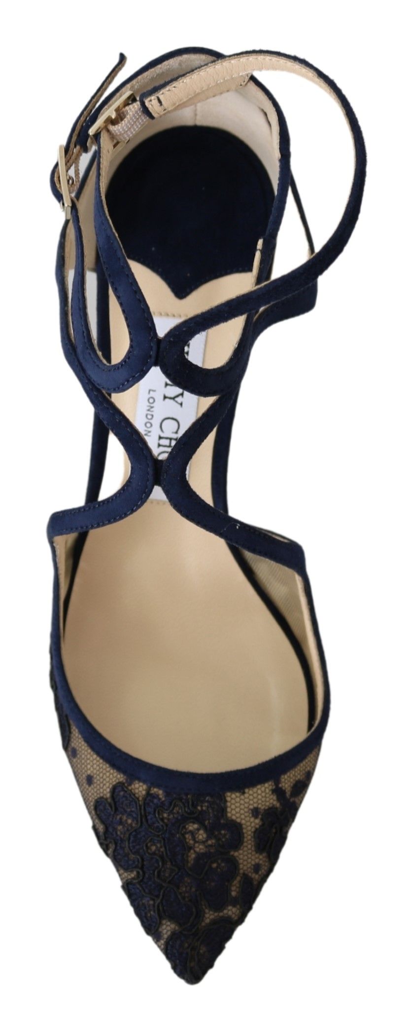 Jimmy Choo Navy Blue Lancer -nahkapumput Elegance Unleashed