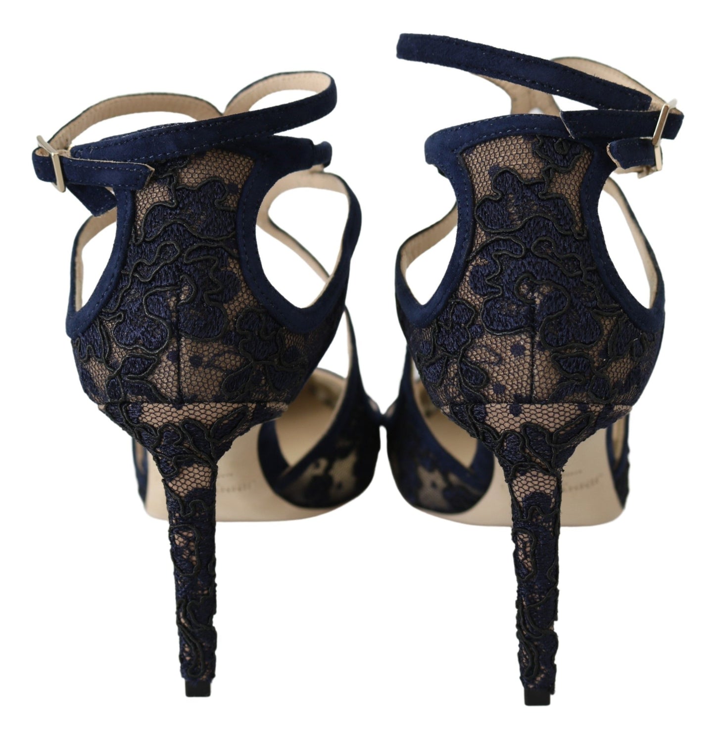 Jimmy Choo Navy Blue Lancer -nahkapumput Elegance Unleashed