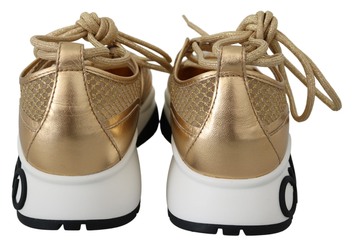 Jimmy Choo Golden Glamour Mesh -nahkaiset tennarit