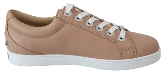 Jimmy Choo Puderrosa Nappaleder-Sneakers