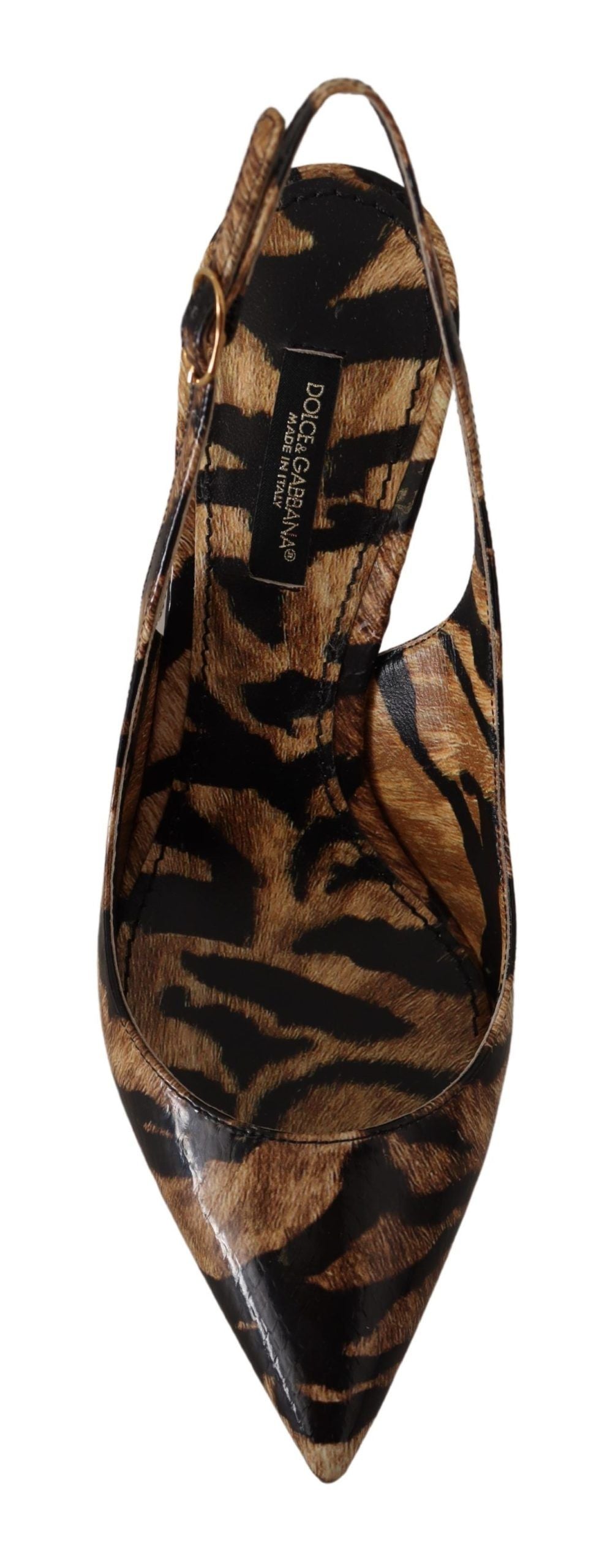 Dolce &amp; Gabbana Tiger Pattern Slingback Heels pumput