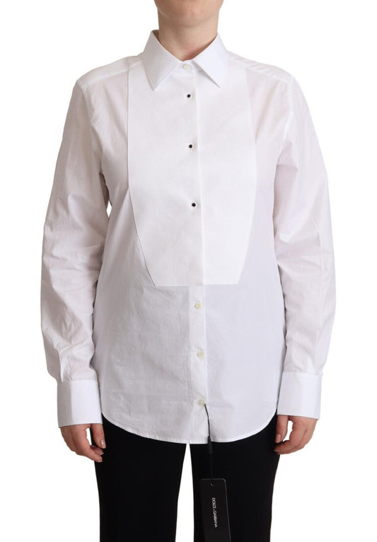 Dolce &amp; Gabbana Elegant white poplin shirt