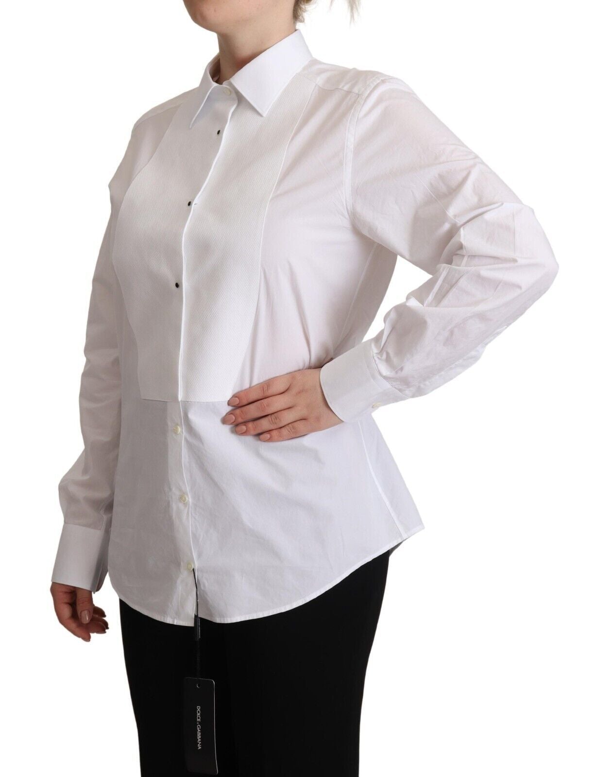 Dolce &amp; Gabbana Elegant white poplin shirt