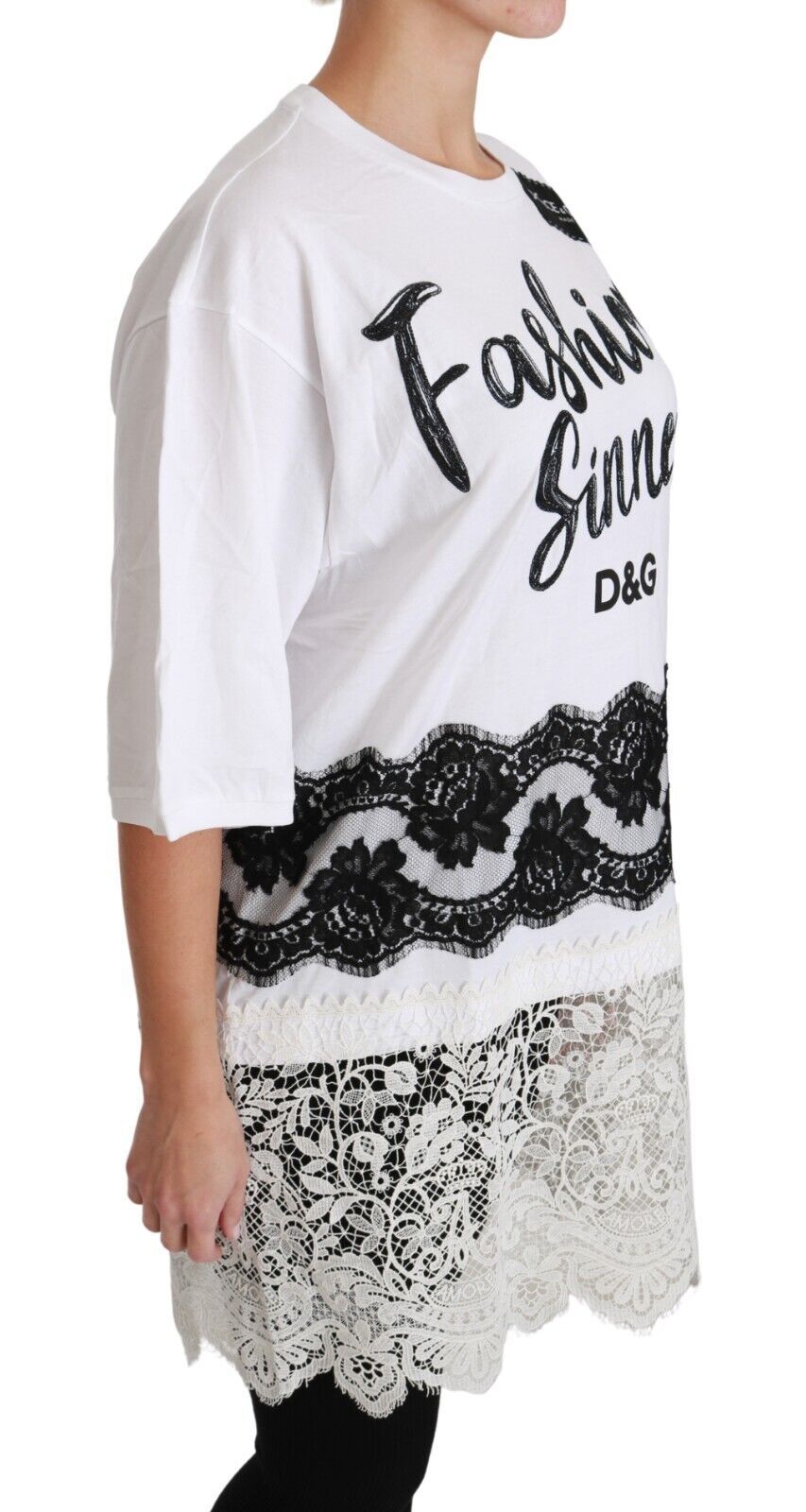 Dolce &amp; Gabbana Chic DG Fashion Sinners Oversized Tee