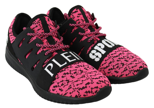 Plein Sport Chic Pink Blush Sporty Sneakers