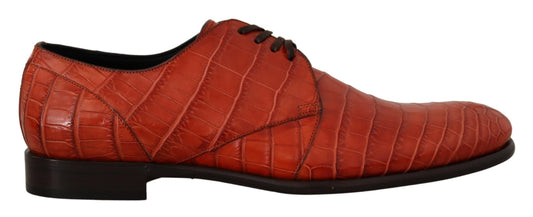 Dolce &amp; Gabbana Exquisite Exotic Crocodile Leather Lace-Up Shoes