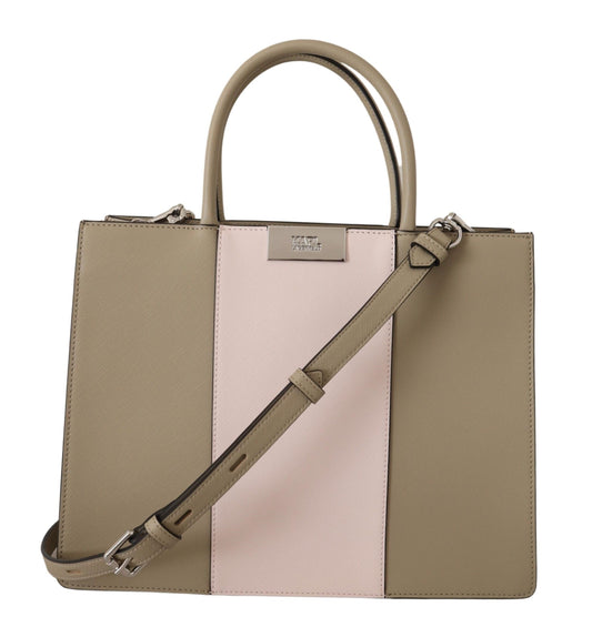 Karl Lagerfeld Elegant sage green tote shoulder bag