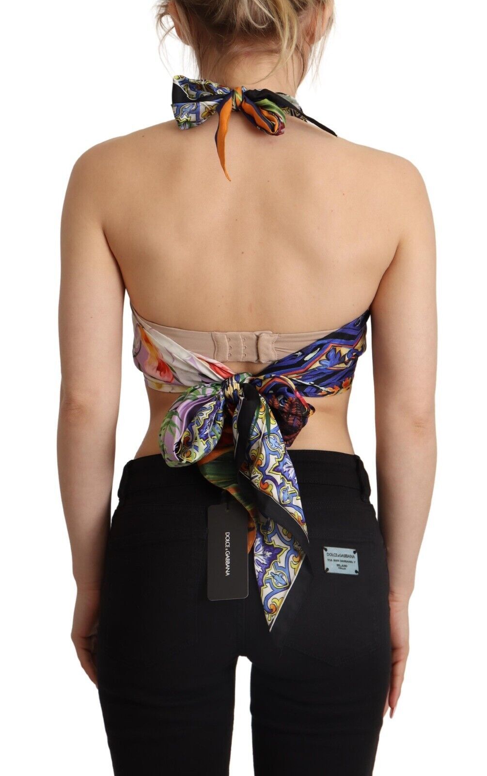 Dolce &amp; Gabbana Lush Silk Halter Top - Multicolor