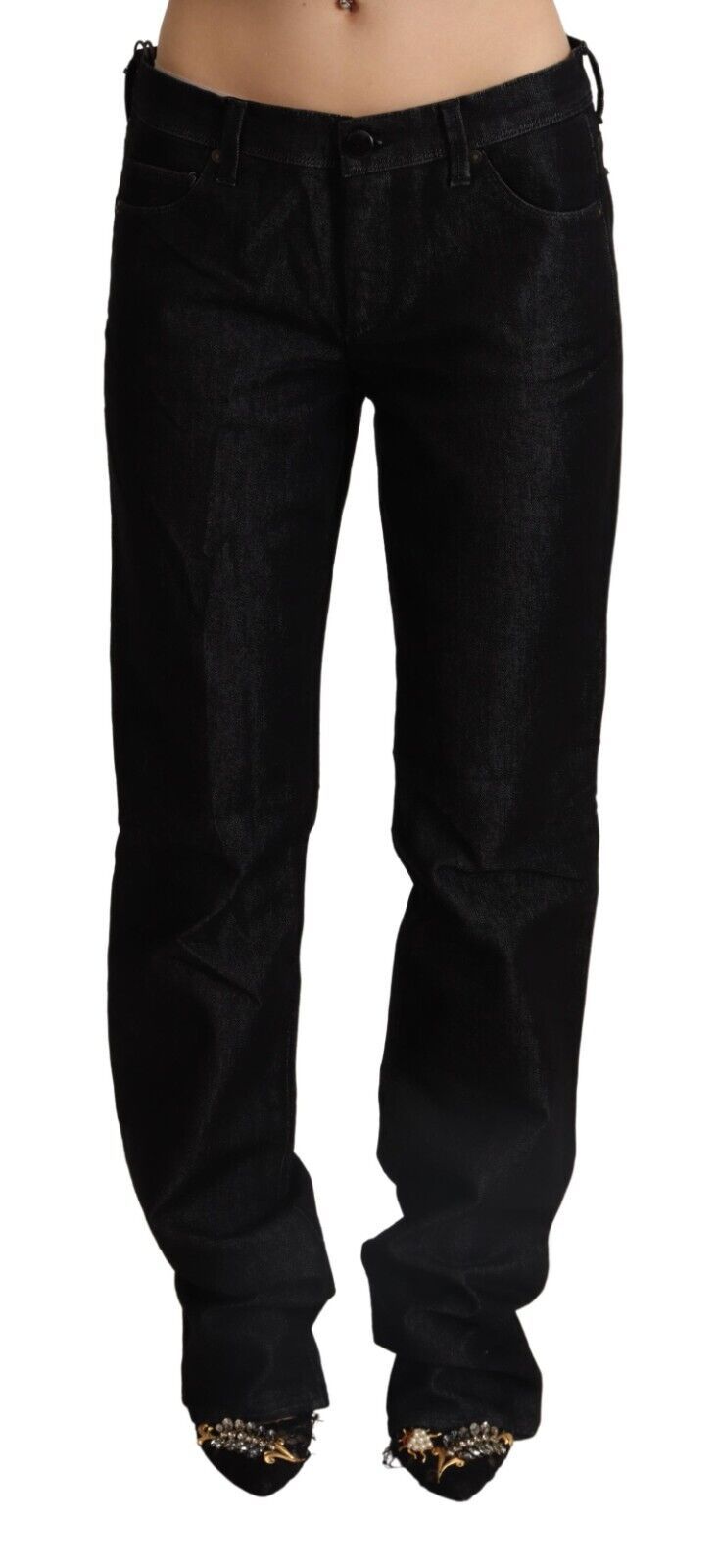 Ermanno Scervino Chic straight cut jeans with low waist