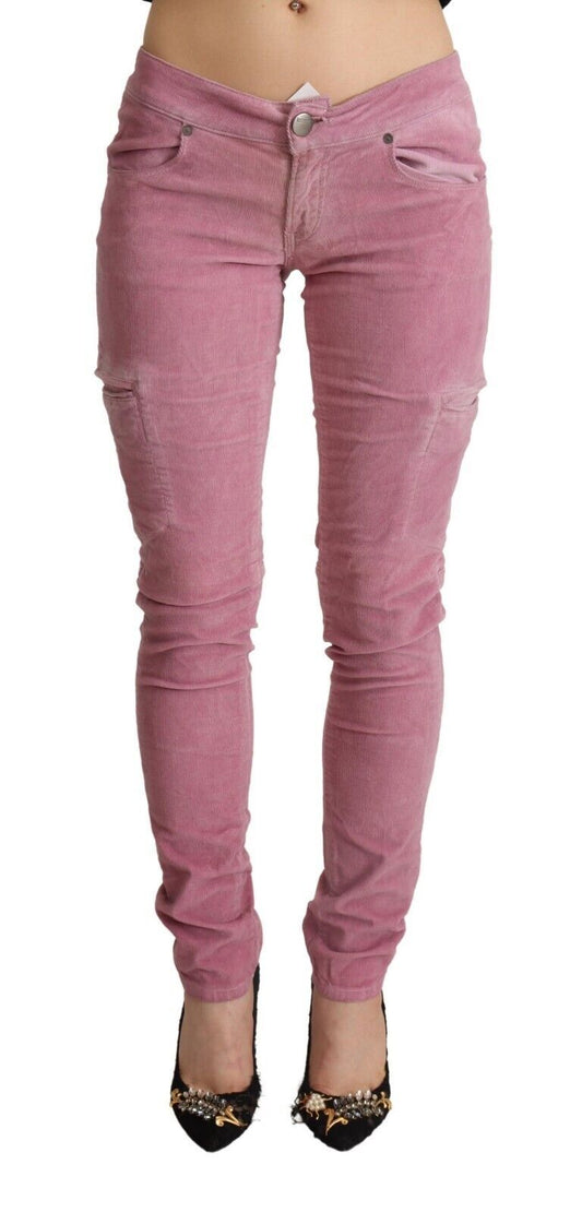 Eight Chic Pink Low Waist Skinny Jeans