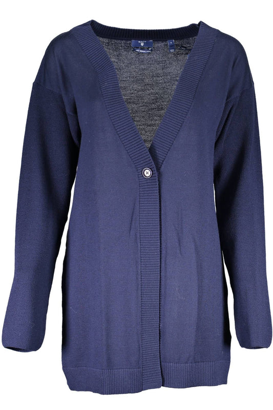 Gant Blaue Wolle Damen Strickjacke