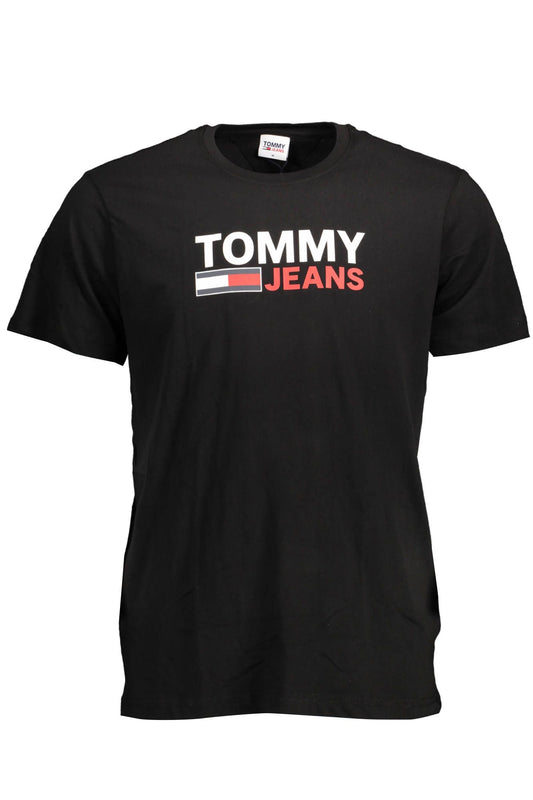 Tommy Hilfiger Schwarzes Baumwolle Männer T-Shirt