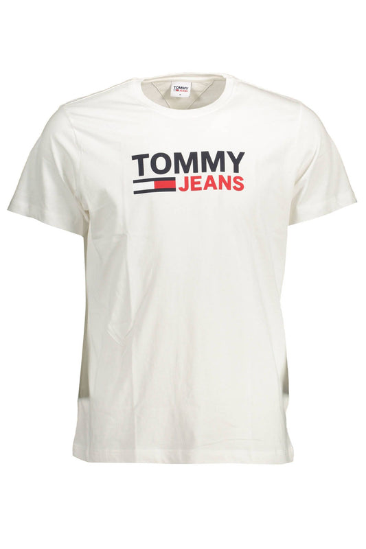 Tommy Hilfiger Weißes Baumwolle Männer T-Shirt