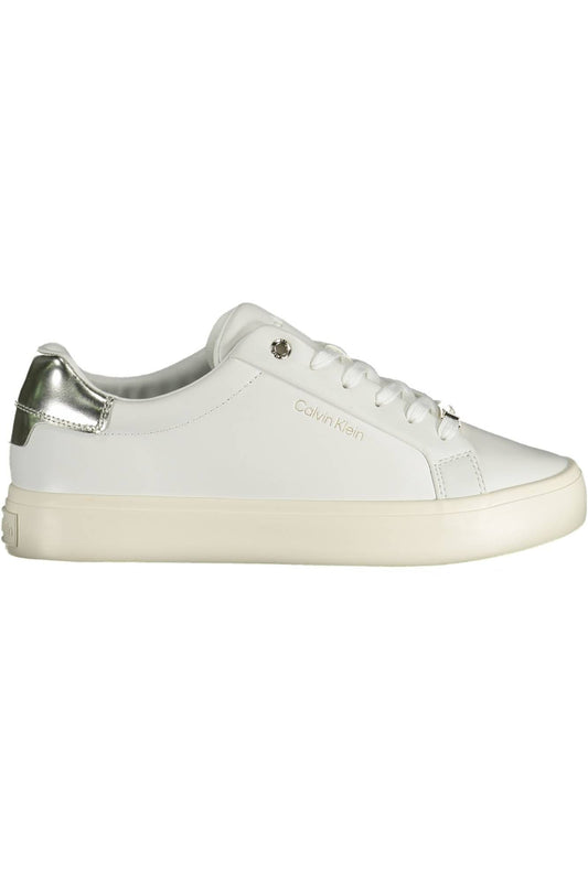 Calvin Klein Weißes Leder Damen Sneaker