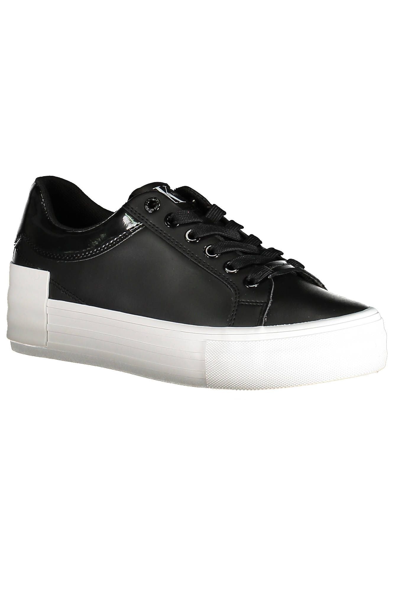 Calvin Klein Schwarzes Leder Damen Sneaker