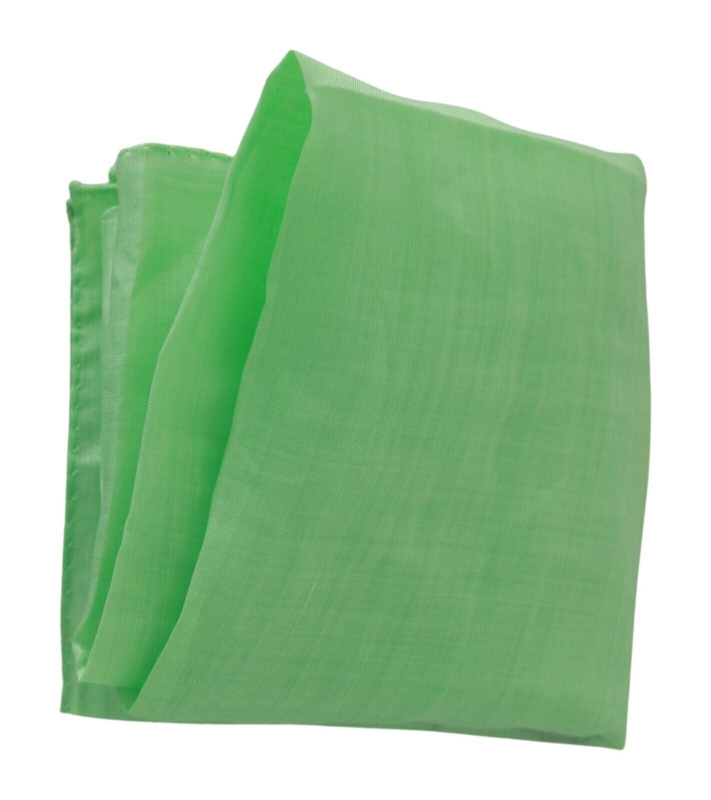 Versace Elegant Linen Scarf in Apple Green