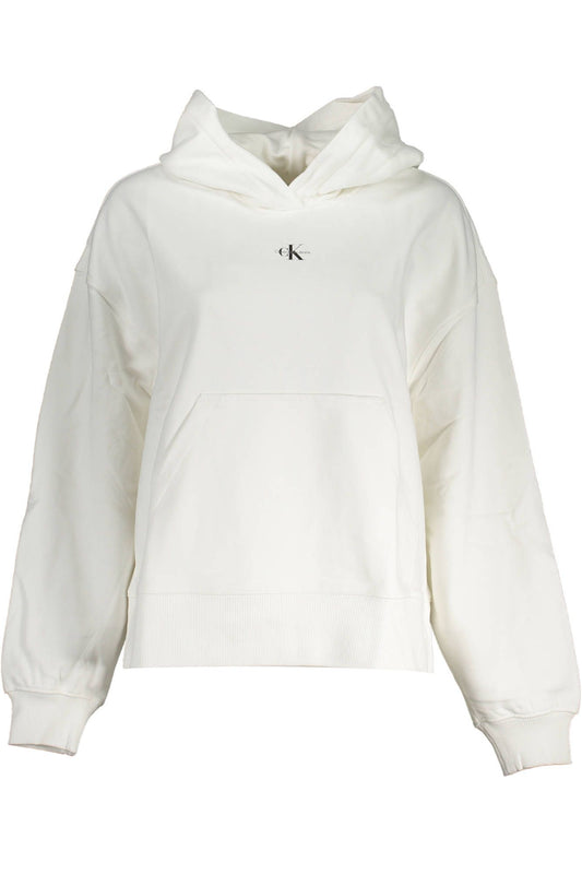 Calvin Klein Weißer Baumwollpullover für Frauen