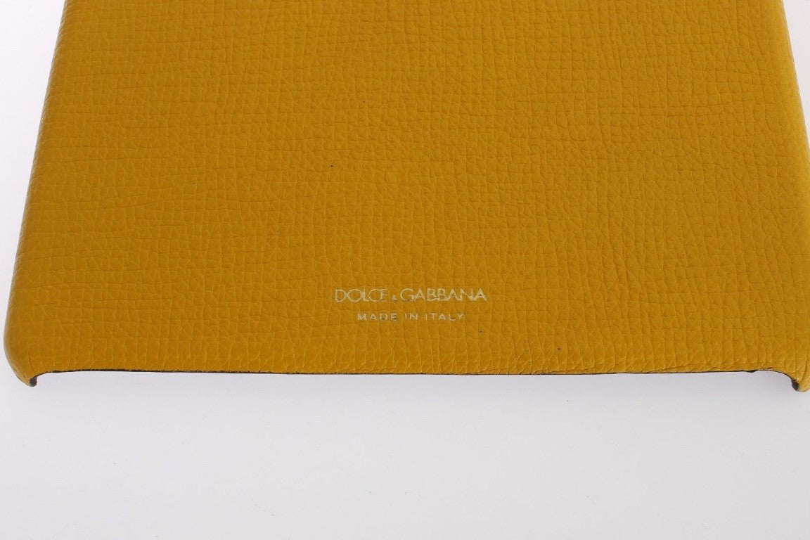 Dolce &amp; Gabbana Chic tablet bag made of yellow leather