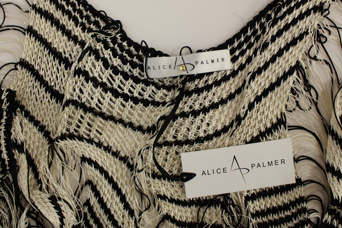 Alice Palmer Schwarz-weißes Strickkleid von Artisan