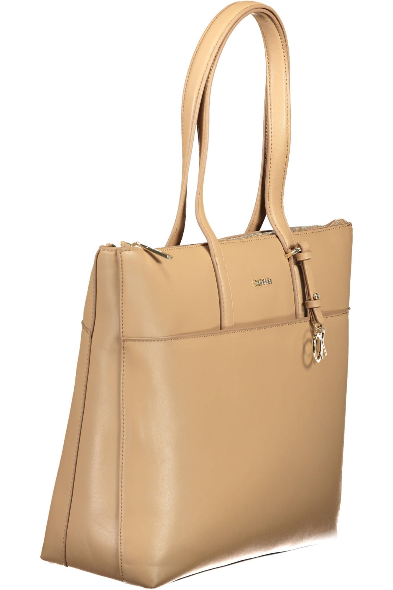 Calvin Klein Beige Polyester Frauen Handtasche