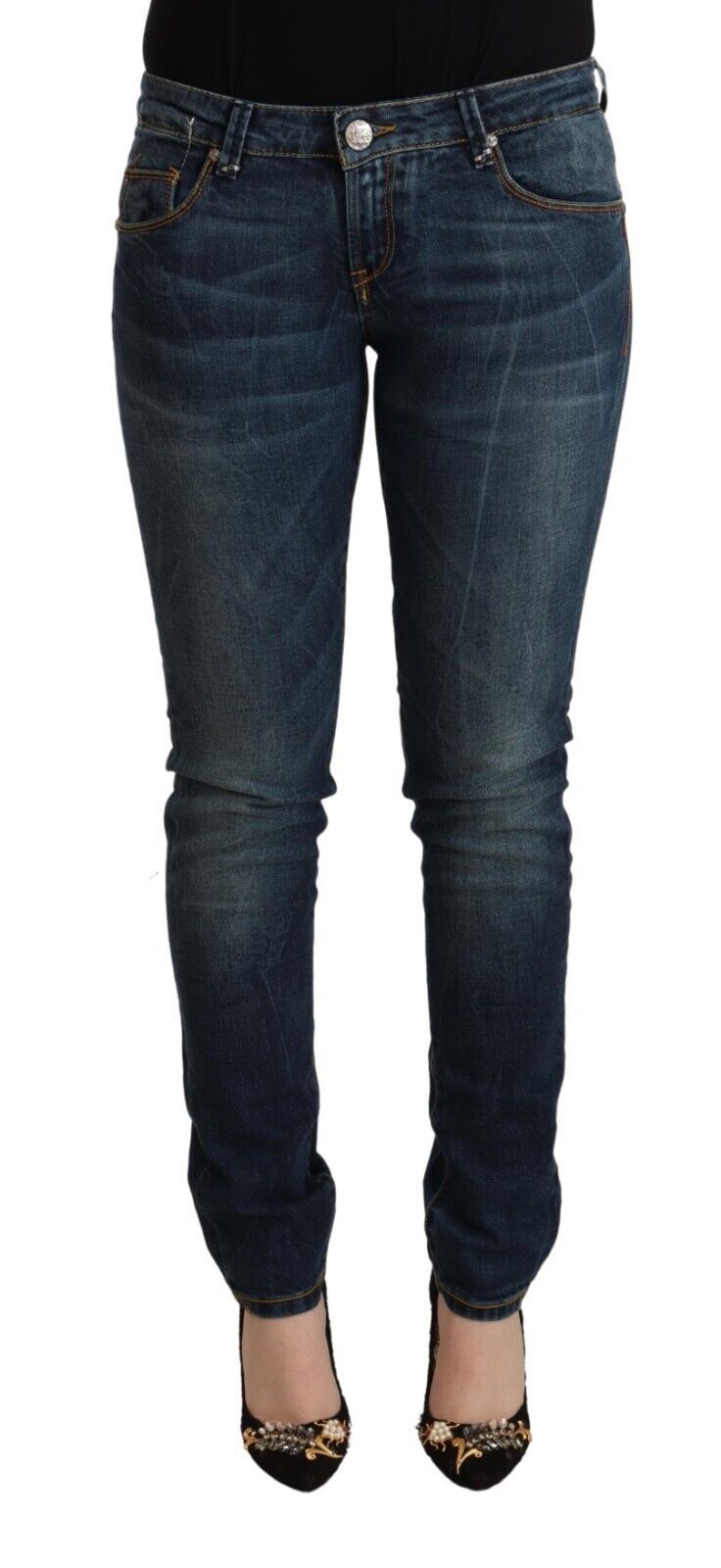 Eight Chic Slim-Fit Skinny Jeans with Low Waist