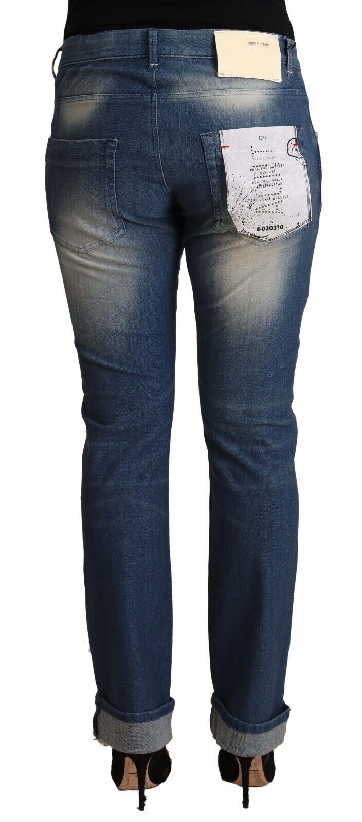 Eight Chic Mid Waist Skinny Denim Jeans