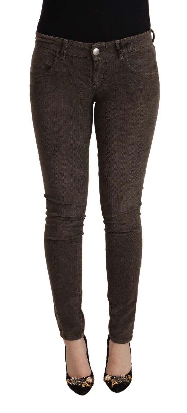 Eight Chic Slim Fit Brown Skinny Jeans