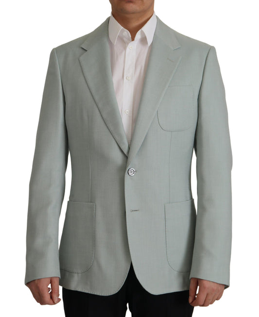 Dolce &amp; Gabbana Elegant Slim Fit Cashmere Silk Blazer Jacket