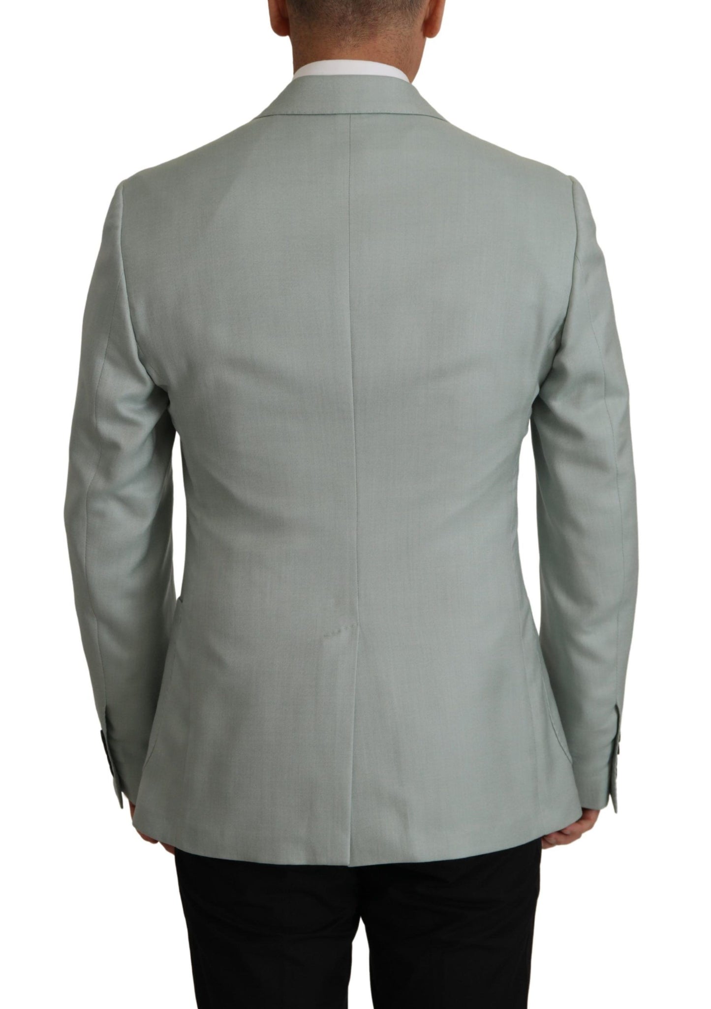 Dolce & Gabbana Elegante Slim Fit Kaschmir-Seidenblazerjacke