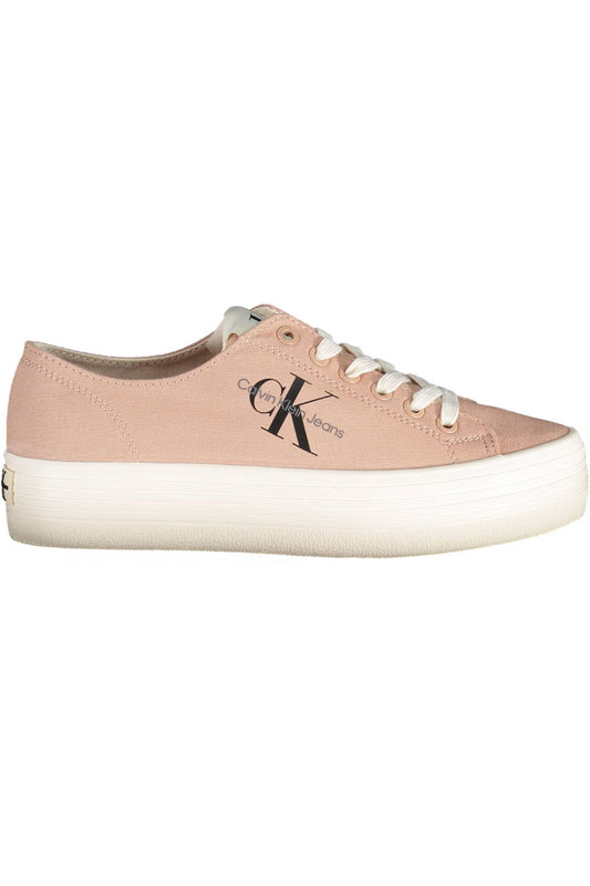 Calvin Klein Rosa Baumwolle Damen Sneaker