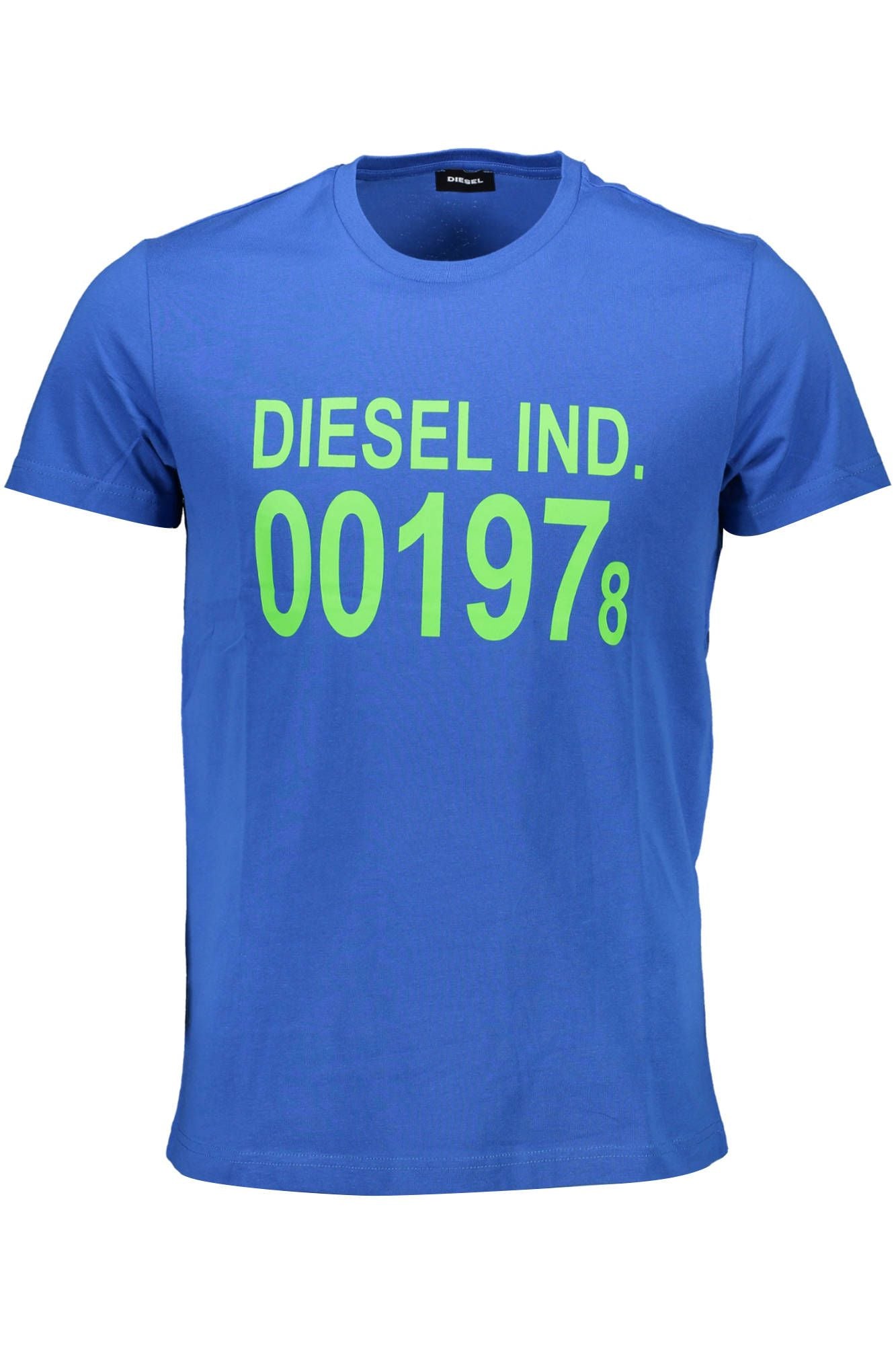 Diesel Blau Baumwolle Männer T-Shirt