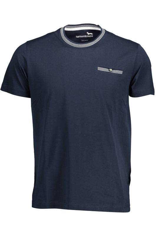 Harmont & Blaine Blau Baumwolle Männer T-Shirt