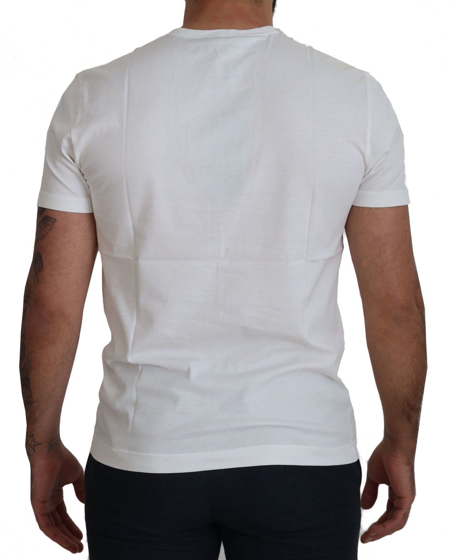 Dolce &amp; Gabbana Chic white cotton logo t-shirt