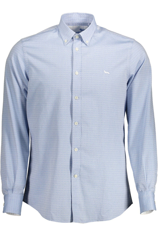 Harmont &amp; Blaine Light Blue Cotton Regular Fit Shirt