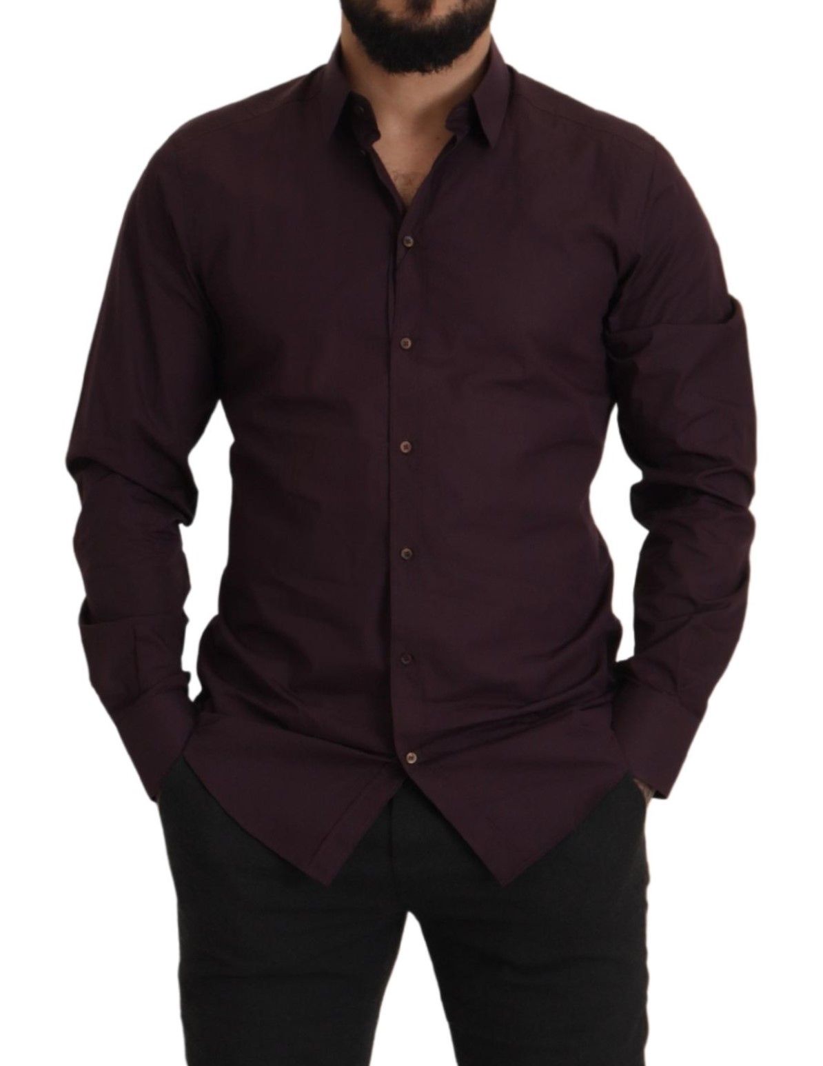 Dolce &amp; Gabbana Regal Purple Slim Fit mekkopaita