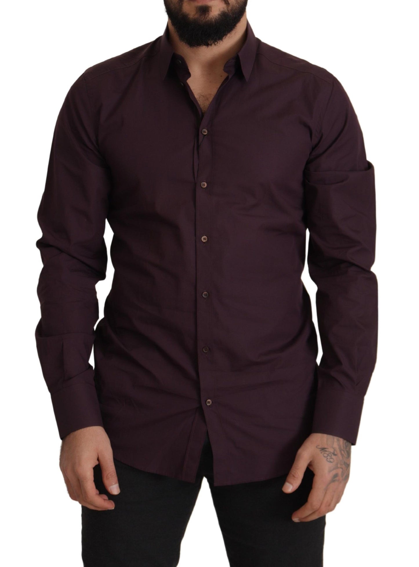 Dolce &amp; Gabbana Regal Purple Slim Fit mekkopaita