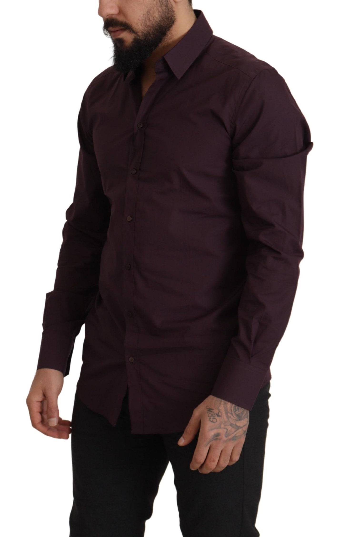 Dolce &amp; Gabbana Regal Purple Slim Fit mekkopaita