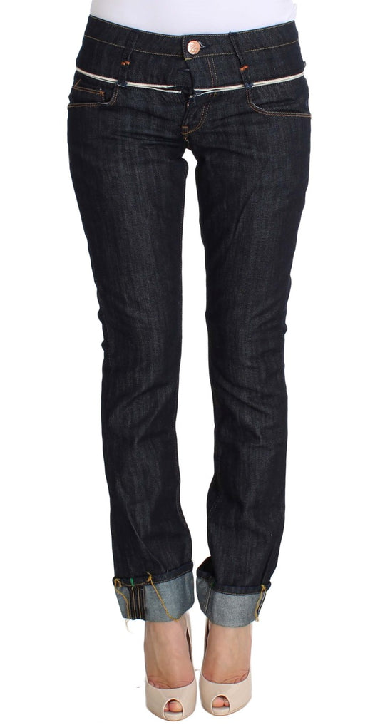 Eight Elegant dark blue straight leg jeans