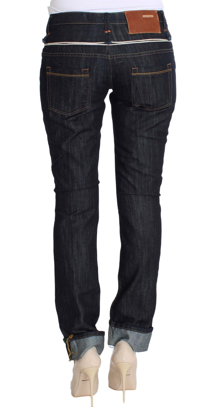 Eight Elegant dark blue straight leg jeans