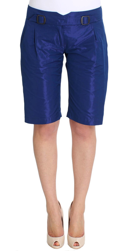 Ermanno Scervino Chic blue mid-waist shorts