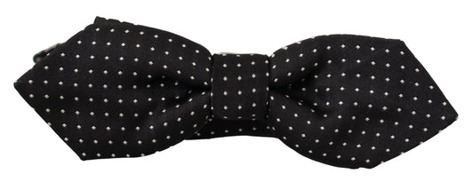 Dolce &amp; Gabbana Exquisite Silk Bow Tie with Polka Dot