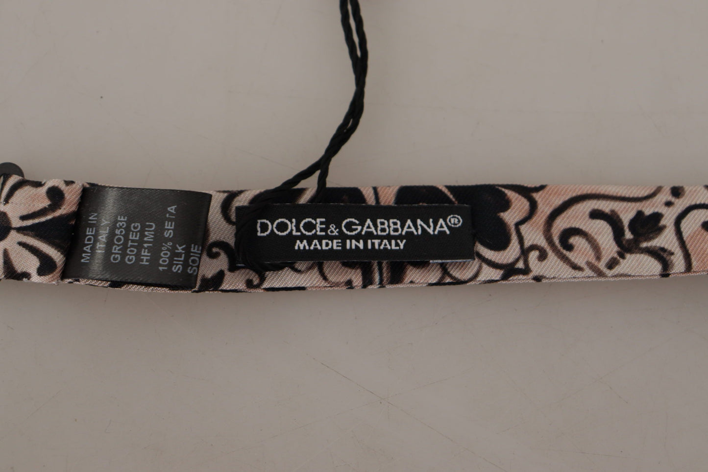 Dolce &amp; Gabbana tyylikäs monivärinen silkkirusetti