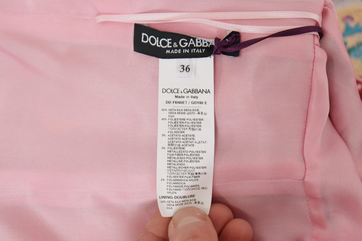 Dolce &amp; Gabbana Patchwork Elegance silk blend dress