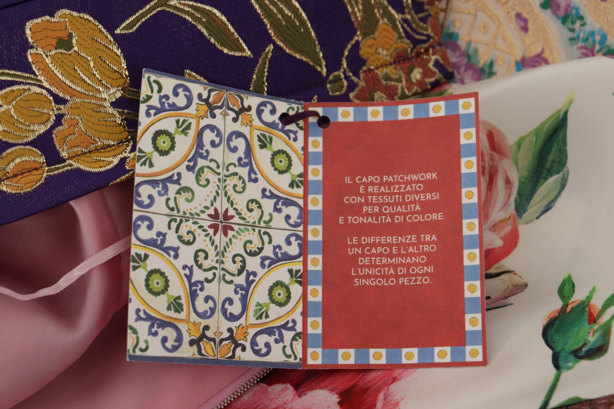 Dolce &amp; Gabbana Patchwork Elegance silk blend dress