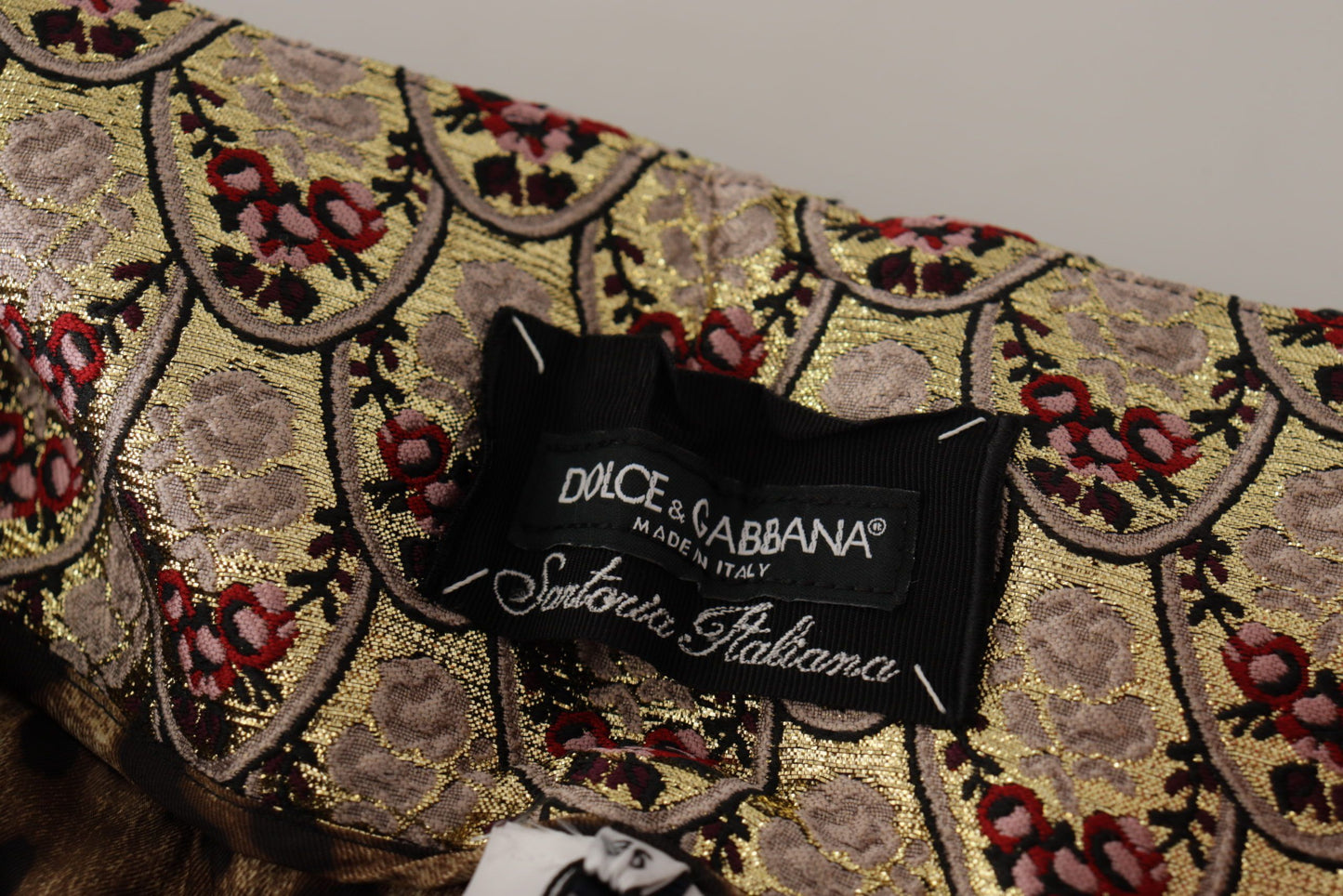 Dolce &amp; Gabbana Korkeavyötäröiset leopardijacquard-housut