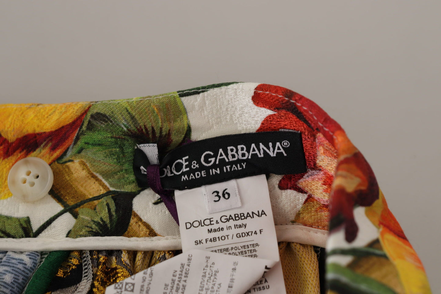 Dolce &amp; Gabbana sisiliakuvioinen korkeavyötäröinen maxihame